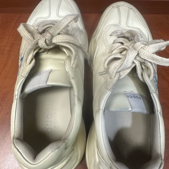 Gucci White Sneakers with Chunky Design and Leather Upper - Picture 7 of 12